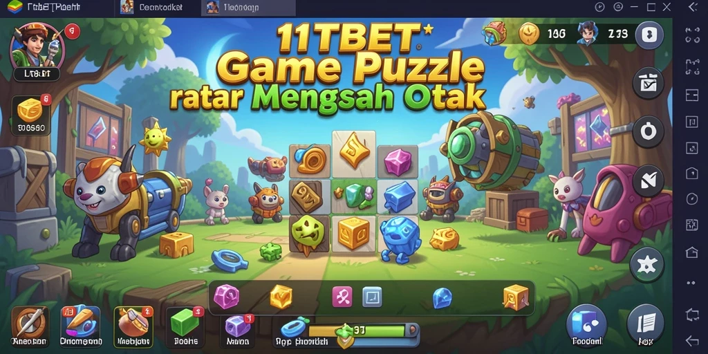 Screenshot gameplay 11TBET menampilkan berbagai puzzle menarik dan colorful.
