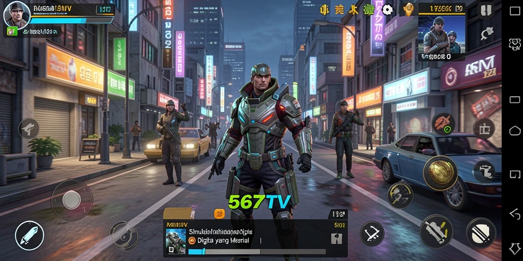 Tangkapan layar menampilkan gameplay menarik dalam 567TV.