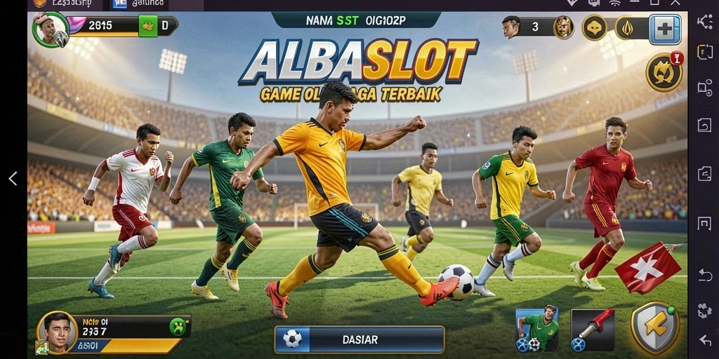 Tampilan gameplay ALBASLOT yang menarik dan mendebarkan.
