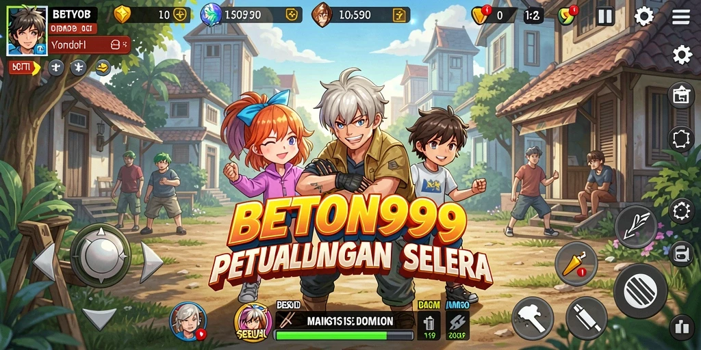 Tampilan gameplay BETON999 dengan karakter Anime yang menawan.