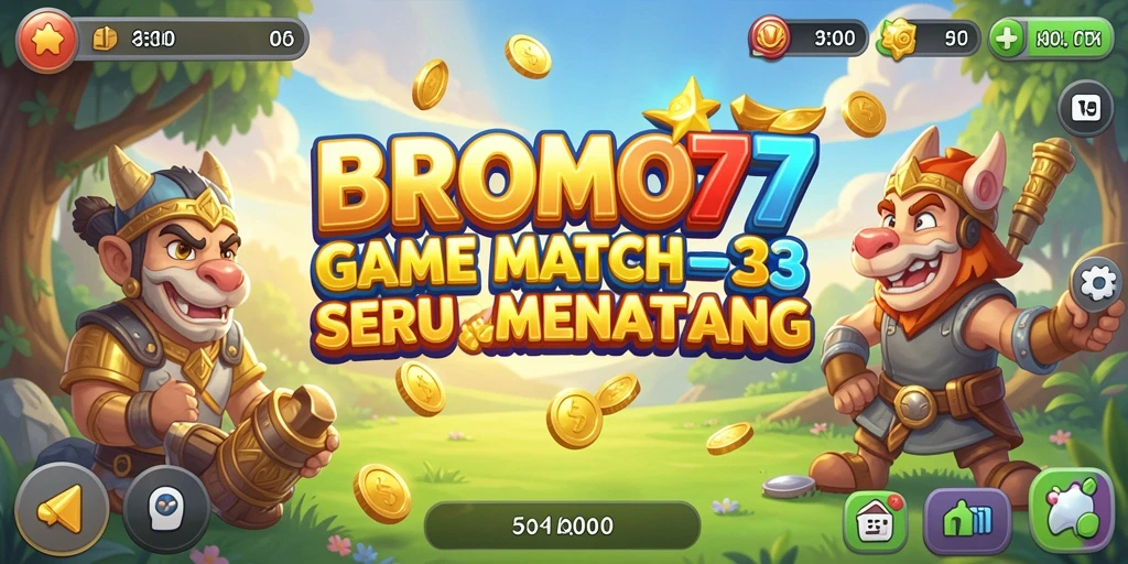 Tampilan gameplay seru dan penuh tantangan di BROMO77.