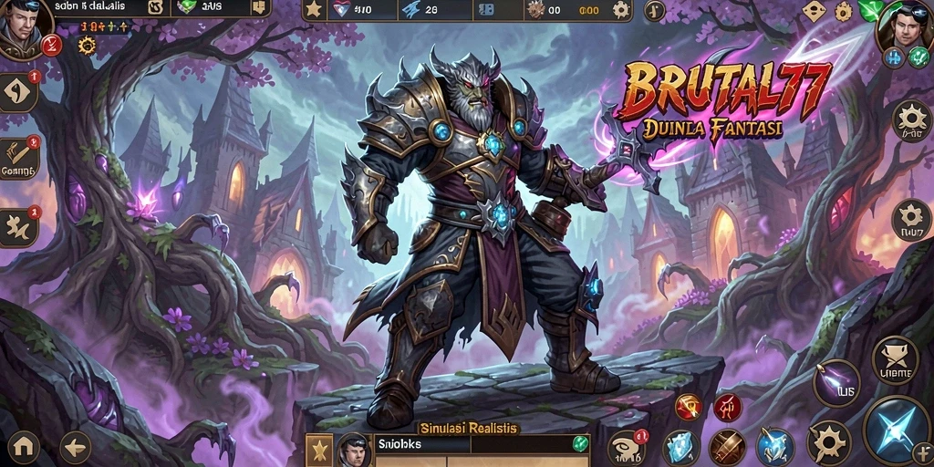 Tangkapan layar gameplay BRUTAL77 menampilkan aksi simulasi yang mendebarkan.