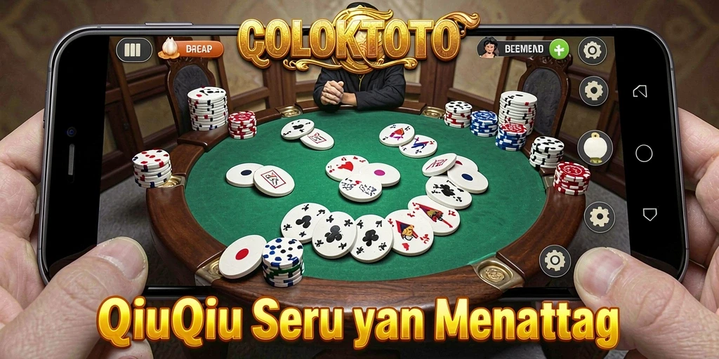Gameplay seru COLOKTOTO dengan pemain bertanding di meja QiuQiu.
