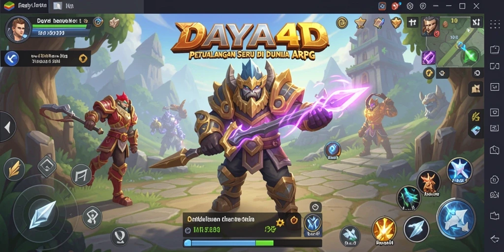 Tangkapan layar utama gameplay DAYA4D yang menampilkan aksi seru.