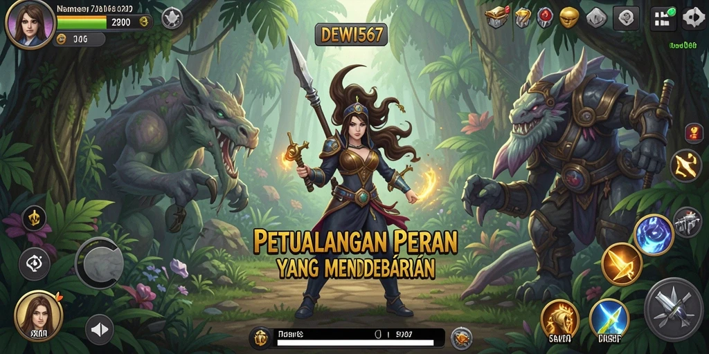 Tampilan gameplay menarik DEWI567 dengan petualangan seru.