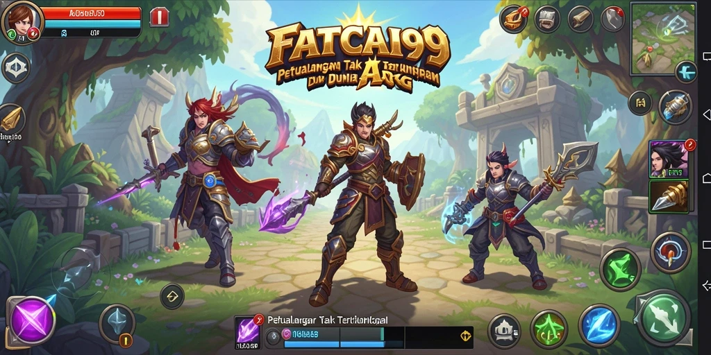 Screenshot gameplay FATCAI99 menampilkan pertarungan epik dan visual yang menawan.