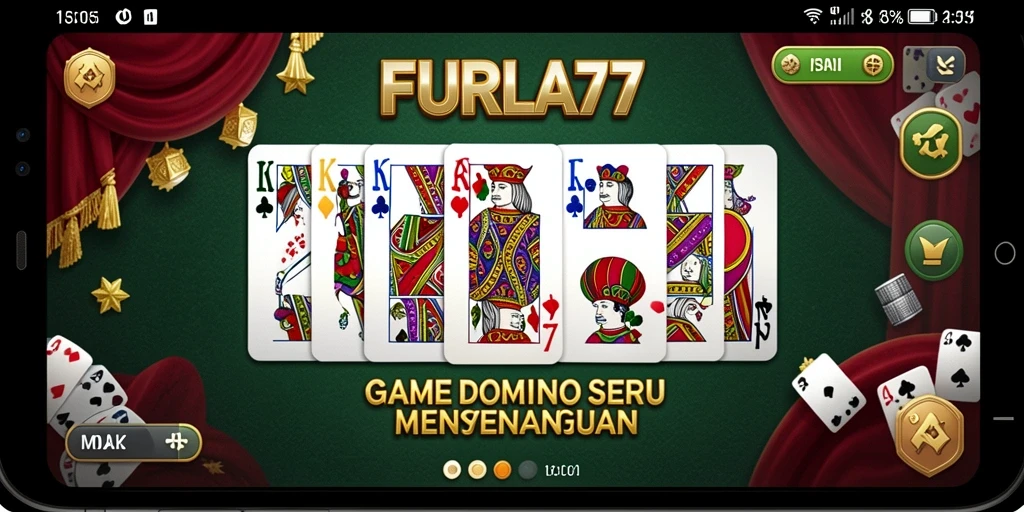 Tampilan menarik dari gameplay Domino di FURLA77.