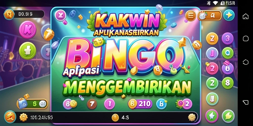 Tampilan permainan Bingo KAKWIN yang mengasyikkan dan penuh warna.