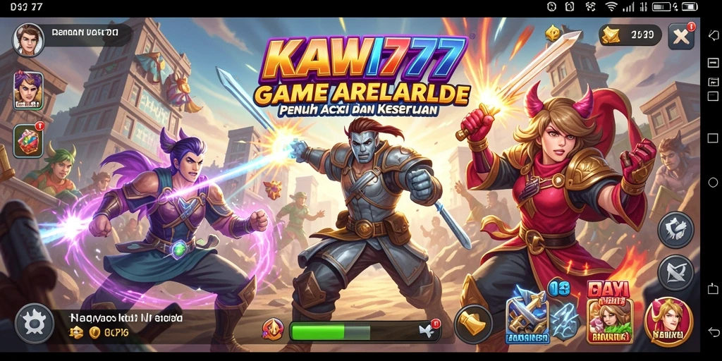 Tampilan gameplay seru dari KAWI777, siap memicu adrenalin Anda.