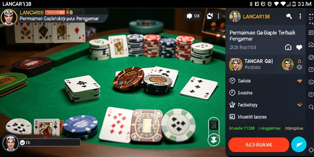 Gameplay seru dan interaktif dari LANCAR138 dalam permainan Gaple.