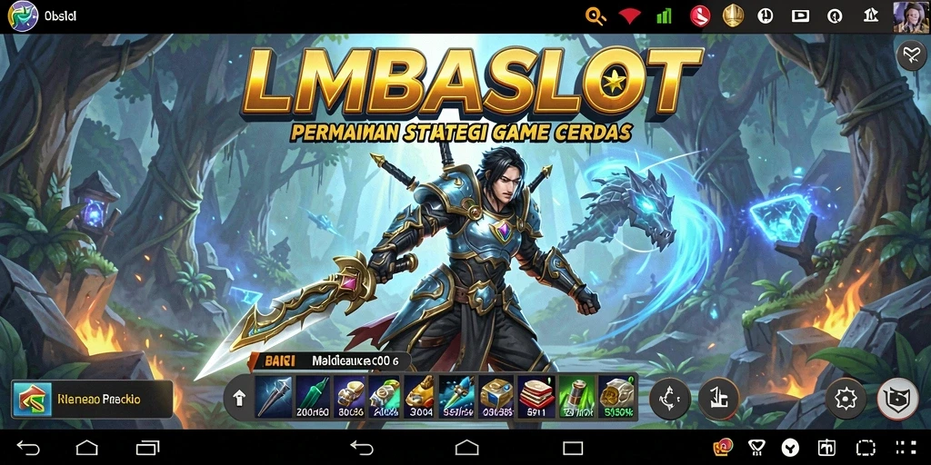 Tampilan screenshot gameplay menarik dari LMBASLOT dengan aksi strategi.