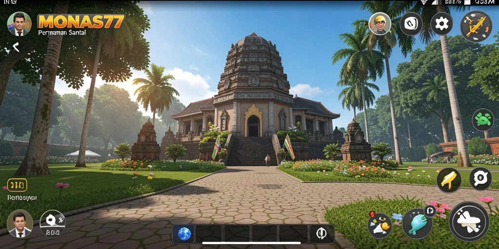 Tampilan gameplay MONAS77 yang menarik dan menghibur.