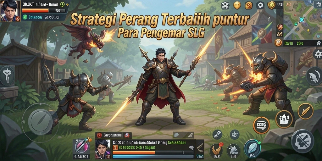 Tampilan gameplay seru dalam OKJKT saat merencanakan serangan.