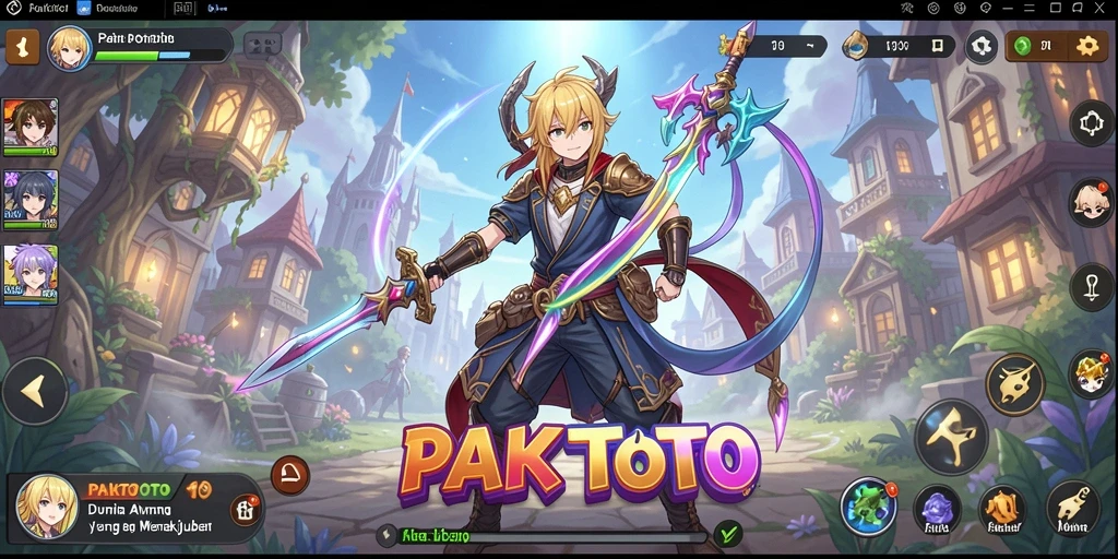 Screenshot PAKTOTO menampilkan seru dan dinamisnya gameplay Anime.