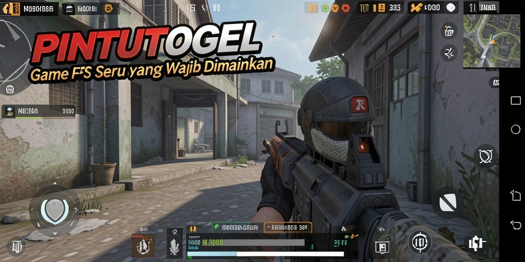 Tangkapan layar utama menunjukkan aksi seru dalam permainan FPS.