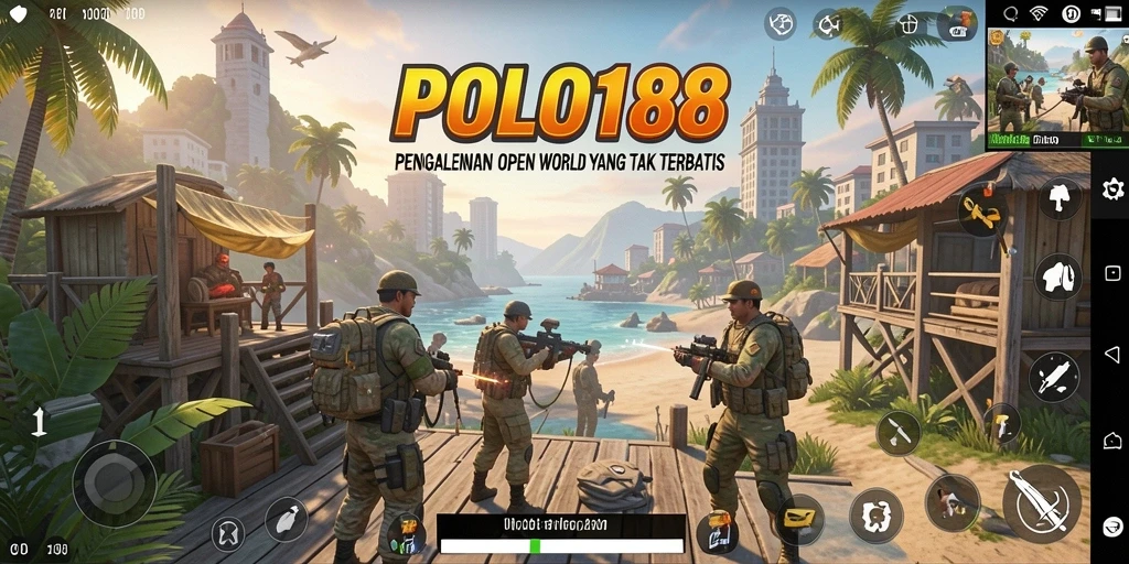 Tampilan menarik dari gameplay Open World yang mendebarkan di POLO188.