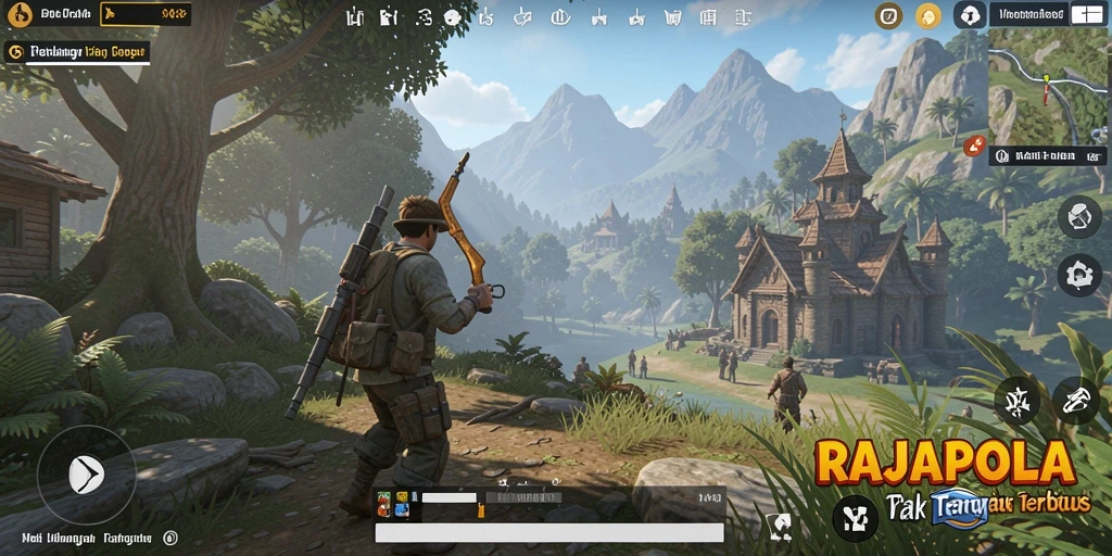 Tampilan gameplay RAJAPOLA yang mengesankan dan dinamis.