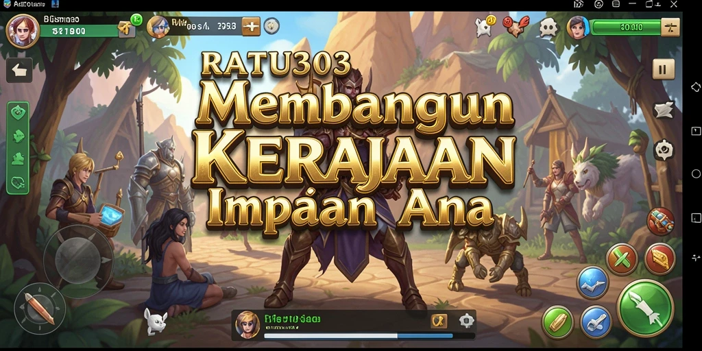 Menampilkan gameplay menarik dari RATU303 dengan elemen bisnis Tycoon.