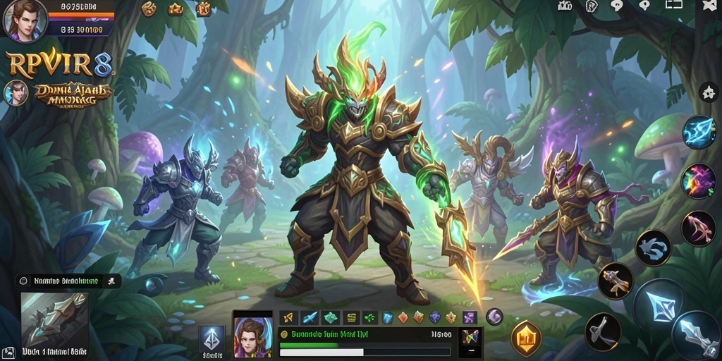 Screenshot RPVIP8 menampilkan aksi seru dalam gameplay MMORPG.
