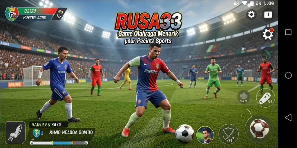 Tampilan gameplay RUSA33 yang menarik dan penuh aksi olahraga.