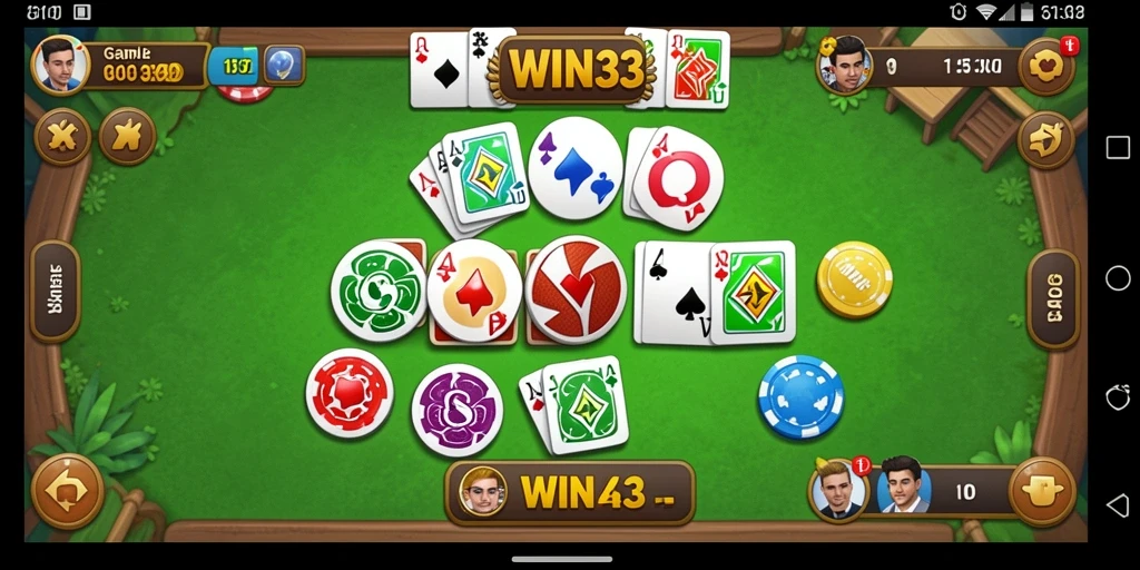 Gameplay seru Gaple di WIN33 dengan teman-teman.